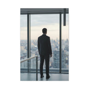 Leadership Reflection Skyline Scene Wall Art & Canvas Print
