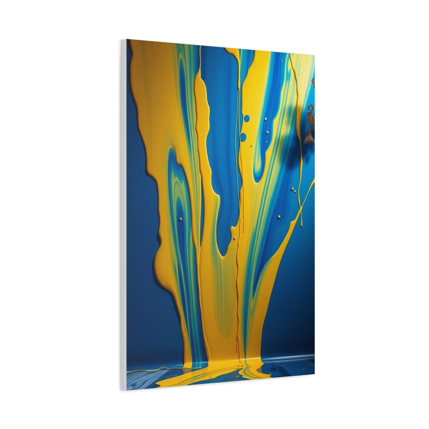 Blue & Yellow Art Premium Gallery Wall Art & Canvas Print