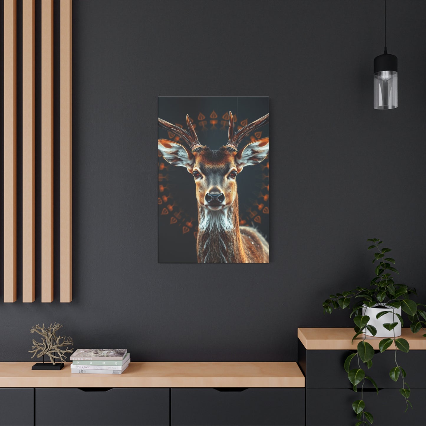 Enchanted Fawn Vignette Wall Art & Canvas Print