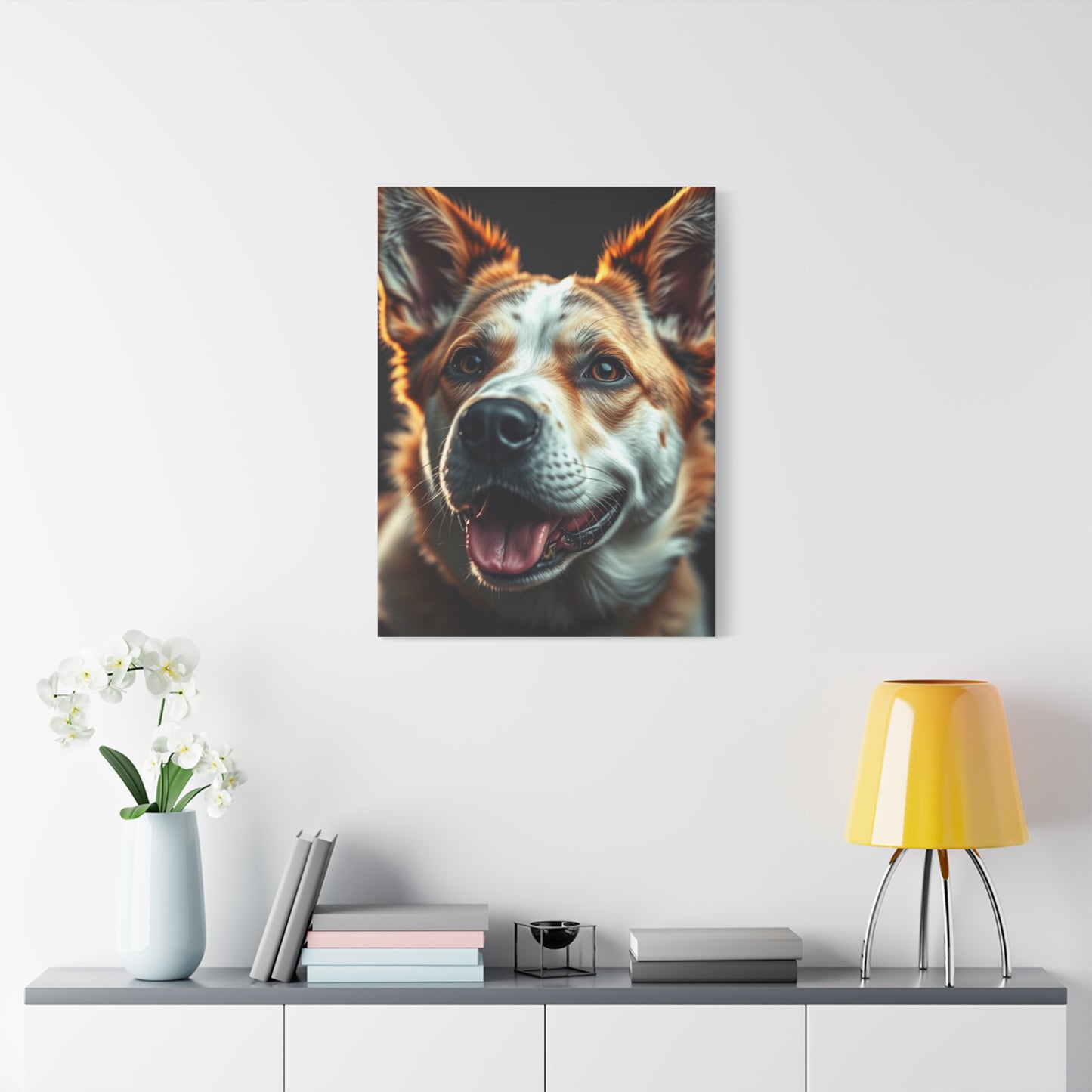 Aristocratic Dog Tableau Wall Art & Canvas Print