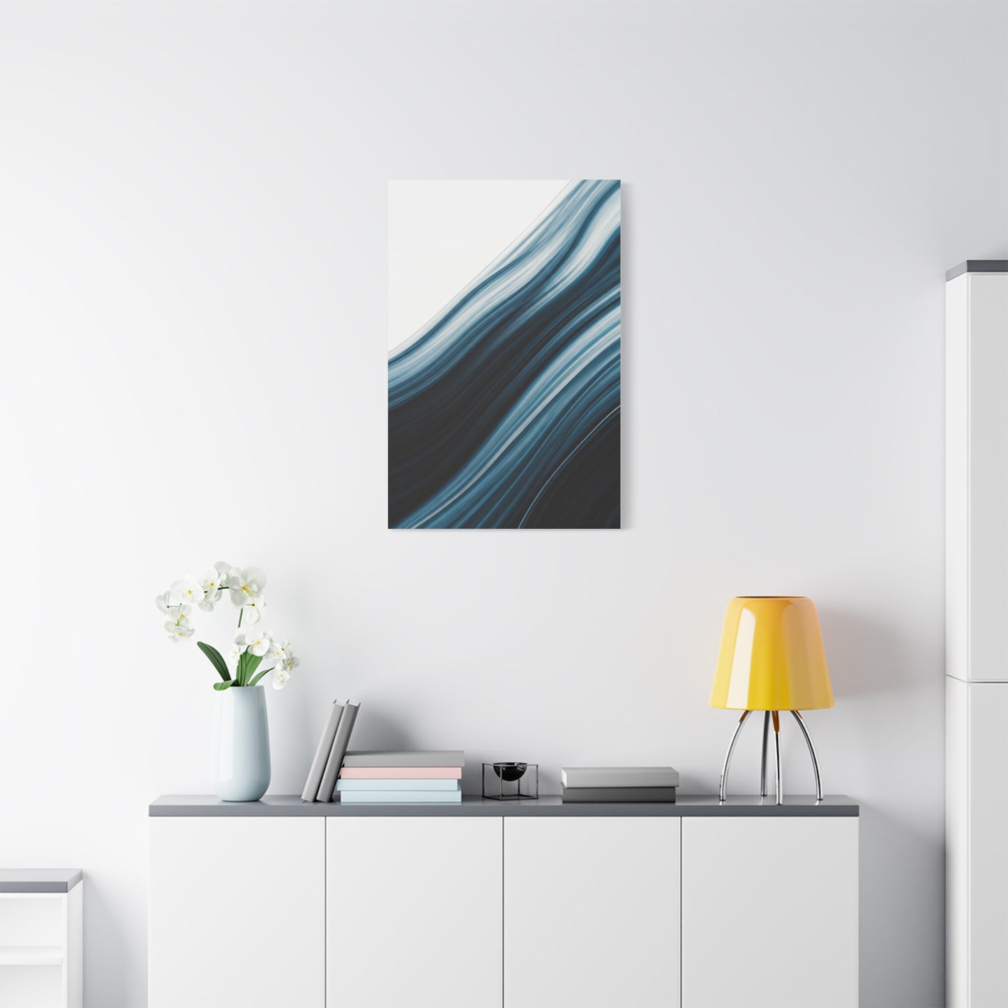 Midnight Tide Flow Abstract Wall Art & Canvas Prints