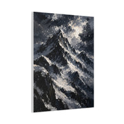 Impasto Oil Alpine Peak Wall Art & Canvas Print