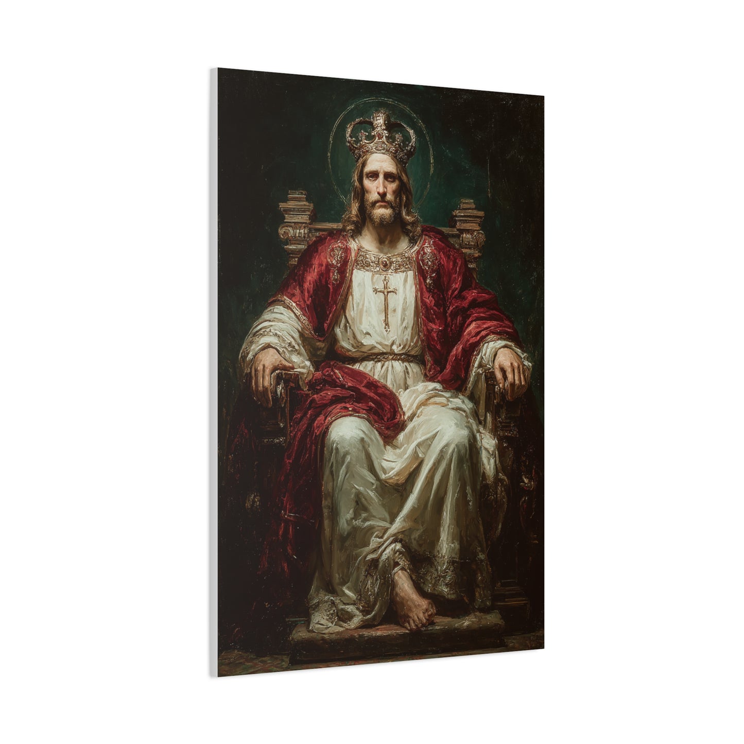Christ the King Throne Portrait Wall Art & Canvas Print