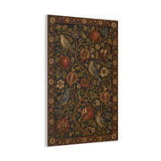 Dark Botanical Pomegranate Heritage Textile Wall Art & Canvas Print