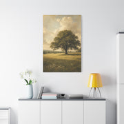Golden Meadow Lone Tree Landscape Trees Wall Art & Canvas Print