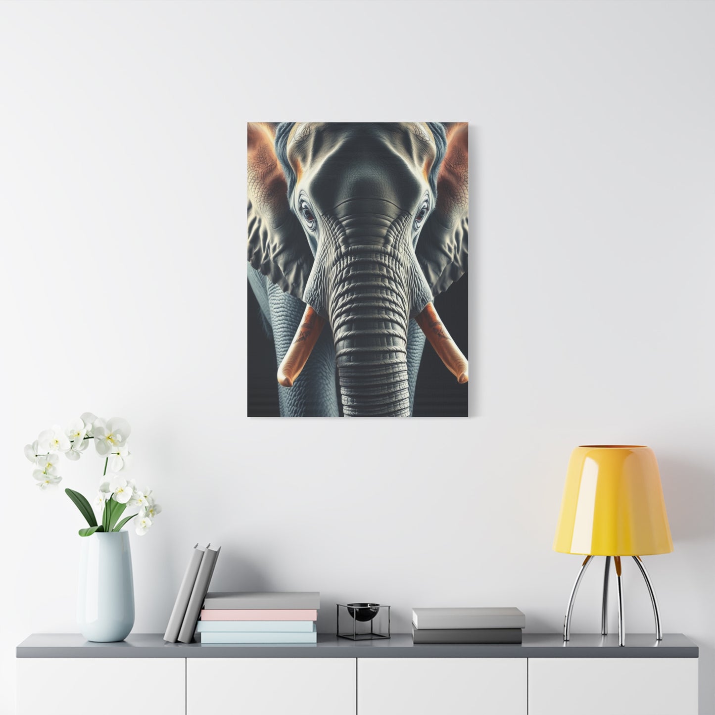Majestic Pachyderm Portrait Wall Art & Canvas Print