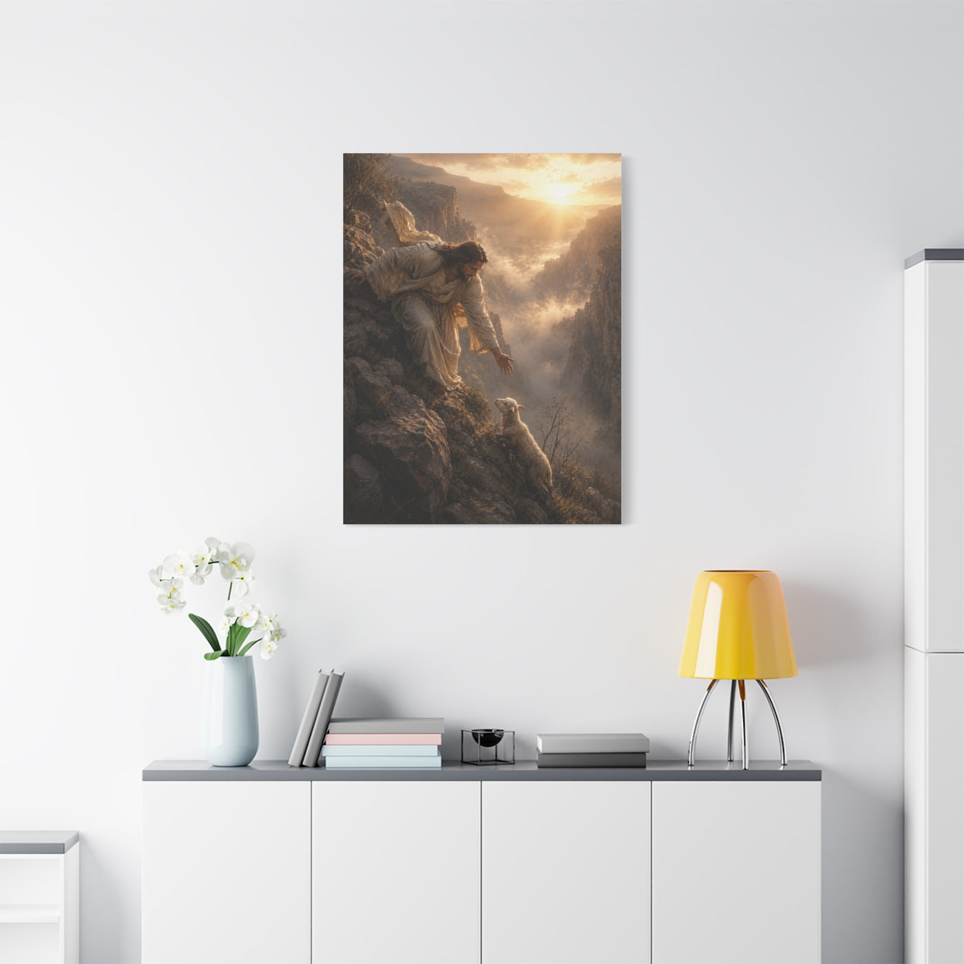 Leaves the 99 Sunrise Rescue Scripture Wall Art & Canvas Print
