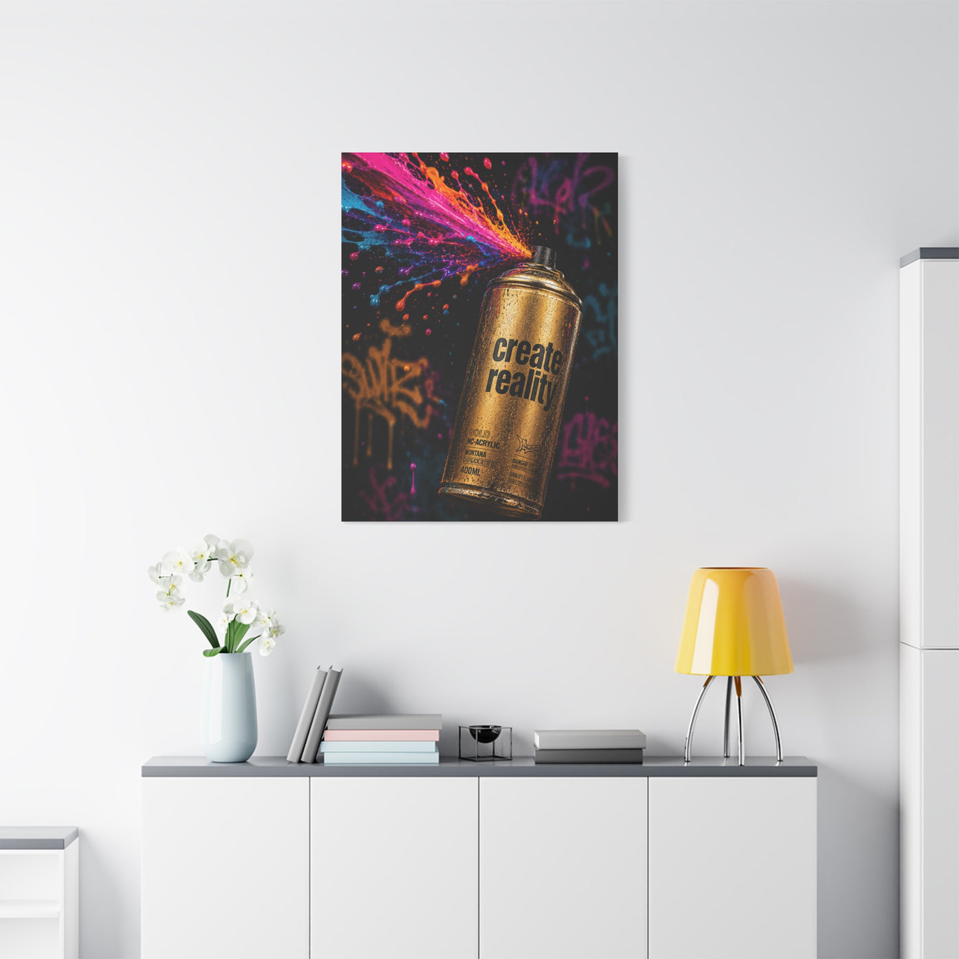 Urban Spray Burst Graffiti Street Wall Art & Canvas Print