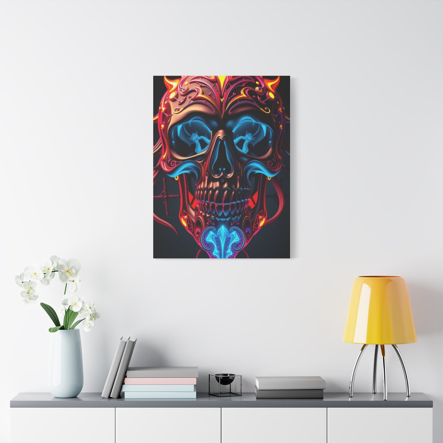 Supreme 3D Trippy Skull Art By Ali Gulec Art Wall Art & Canvas Print