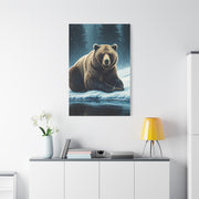 Winter Forest Brown Bear Wall Art & Canvas Prints