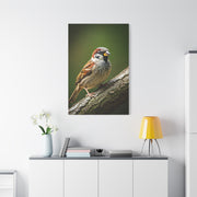Charming Sparrow Close-Up Wall Art & Canvas Prints