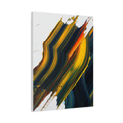 Dark Gold Layered Flow Abstract Wall Art & Canvas Prints