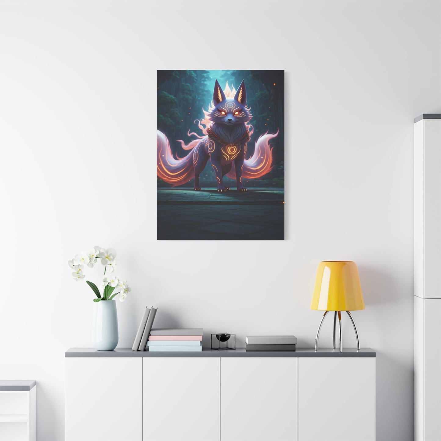 Celestial Kitsune Guardian Wall Art & Canvas Prints