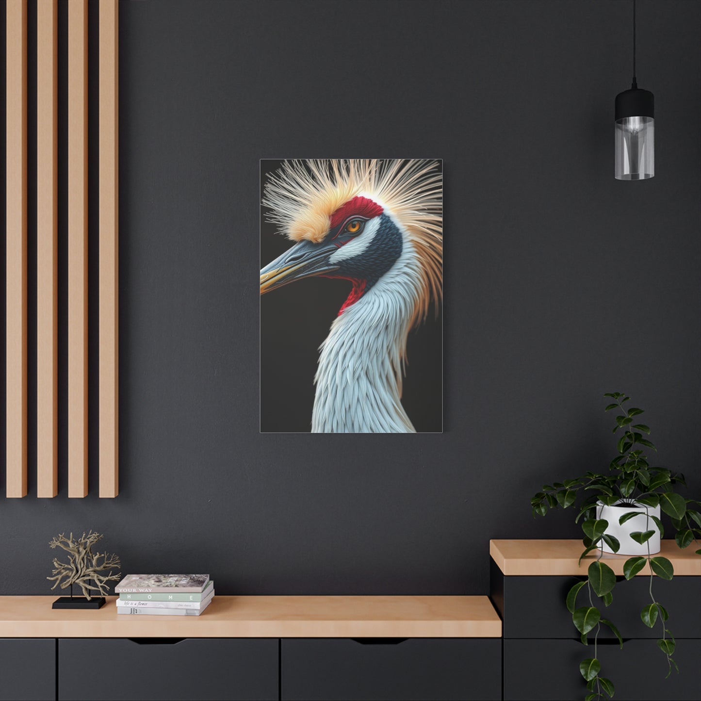 Supreme Crane Bird Art Beautiful Collection Wall Art & Canvas Print