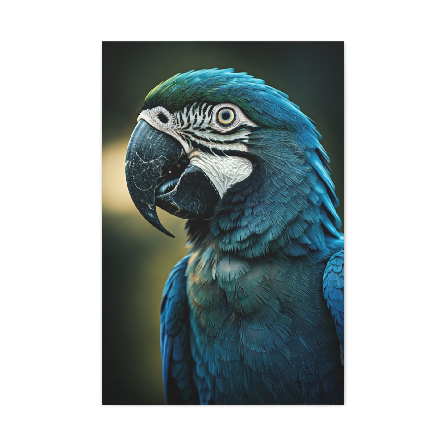 Regal Blue Macaw Portrait Wall Art & Canvas Prints