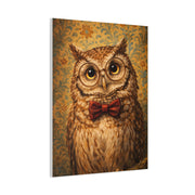 Whimsical Scholar Owl Portrait Wall Art & Canvas Print