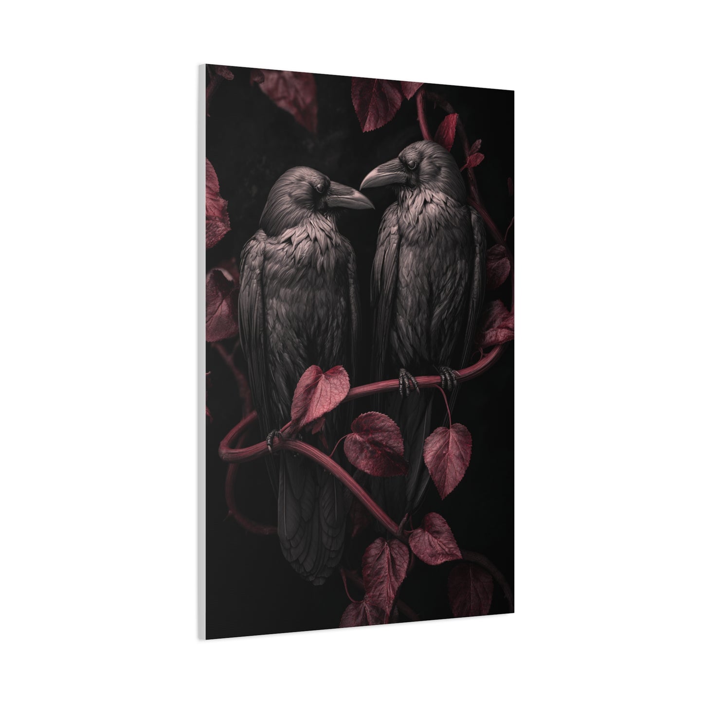 Pair of Ravens Gothic Romance Wall Art & Canvas Print