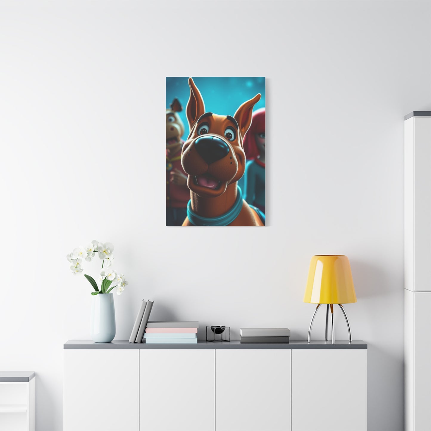 Scooby-Doo (TV Series) Characters Art Luxury Canvas Wall Art & Canvas Print