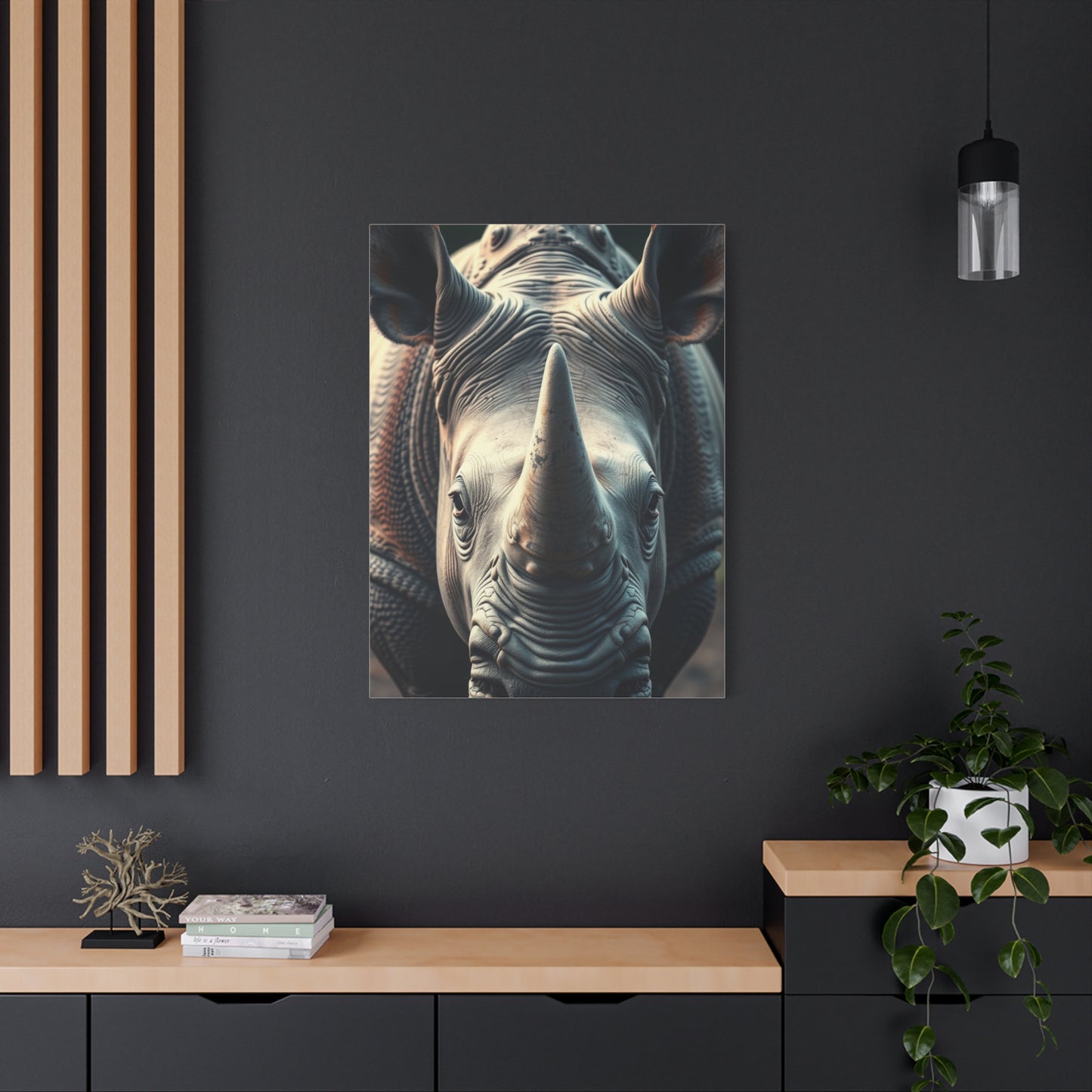 Masterpiece Rhinoceros Art Vision Wall Art & Canvas Print