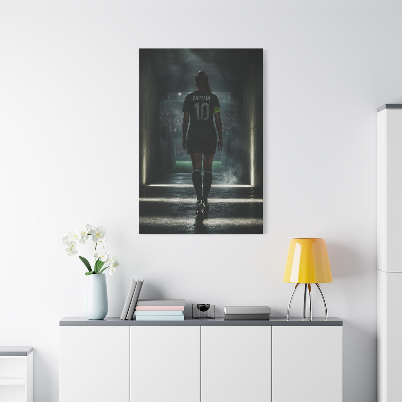 Soccer Captain Tunnel Sports Wall Art & Canvas Print