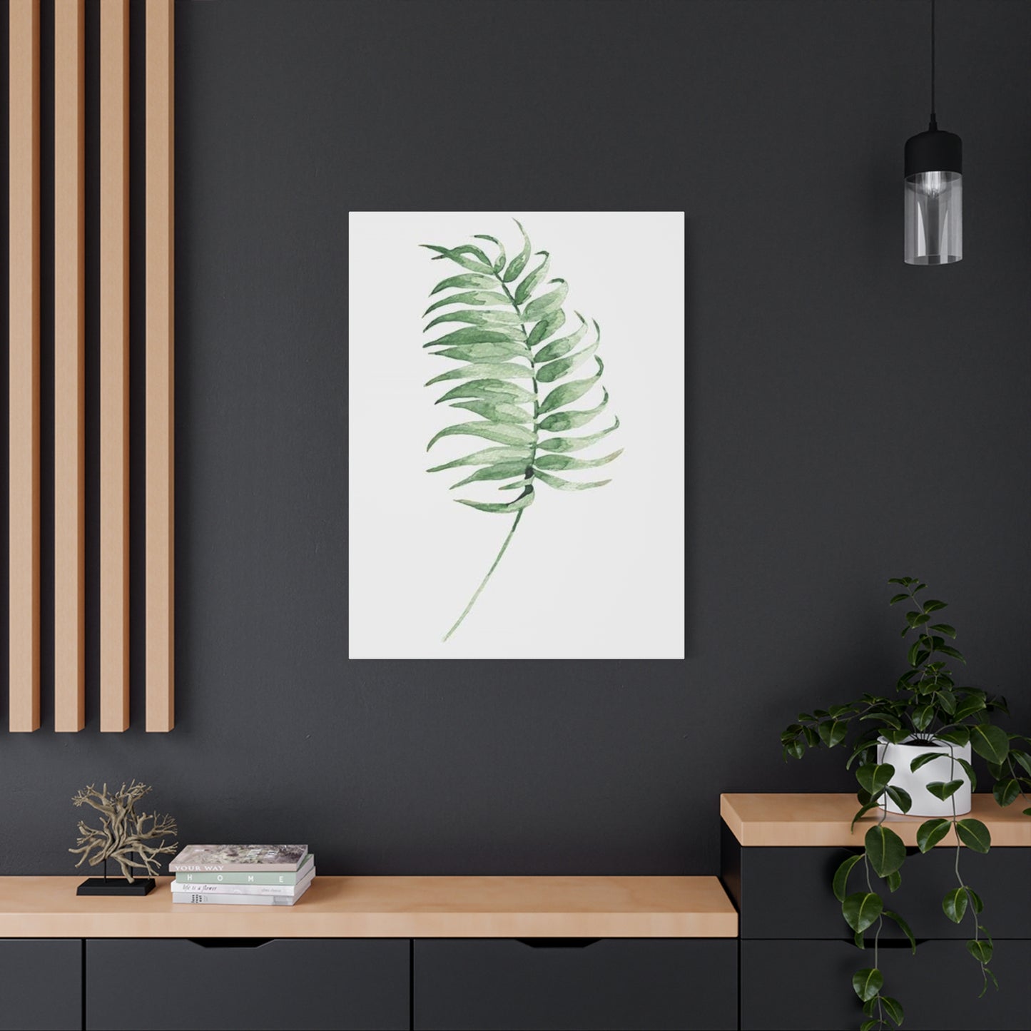 Green Leaf Entryway Wall Art & Canvas Prints