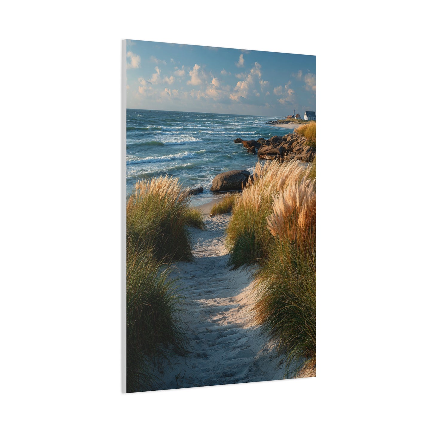 Coastal Dune Path Landscape Wall Art & Canvas Print