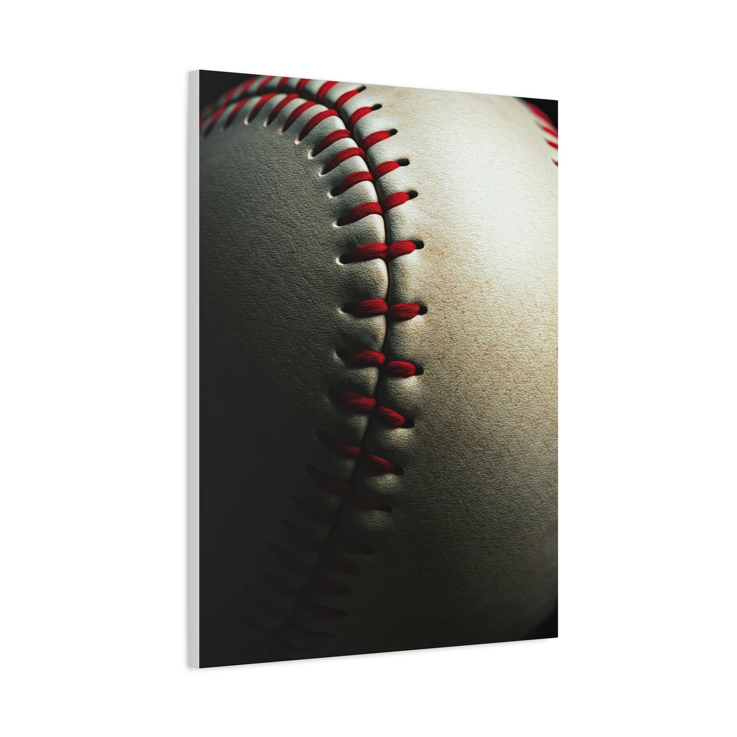 Close-Up Baseball Stitch Detail Wall Art & Canvas Prints