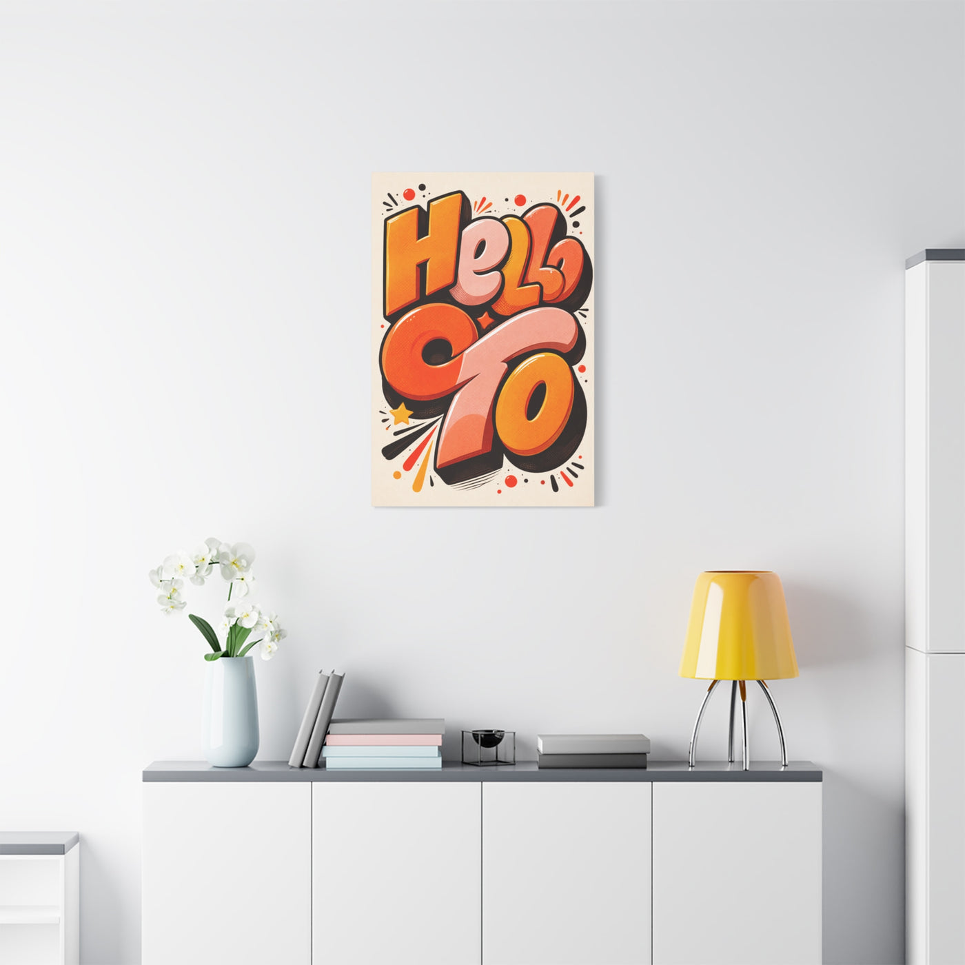 Retro Pop Typography Statement Wall Art & Canvas Print