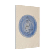 Minimal Thinker Line Art Composition Wall Art & Canvas Print