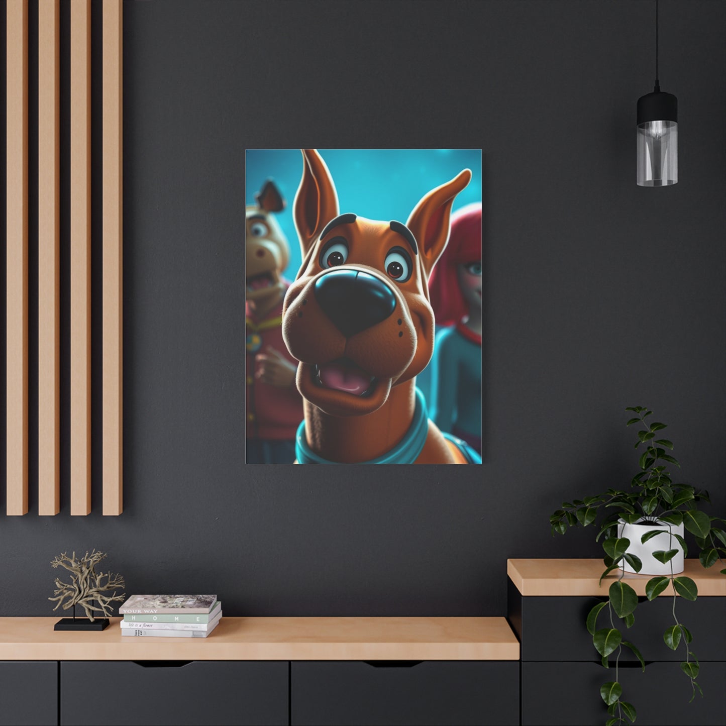 Scooby-Doo (TV Series) Characters Art Luxury Canvas Wall Art & Canvas Print