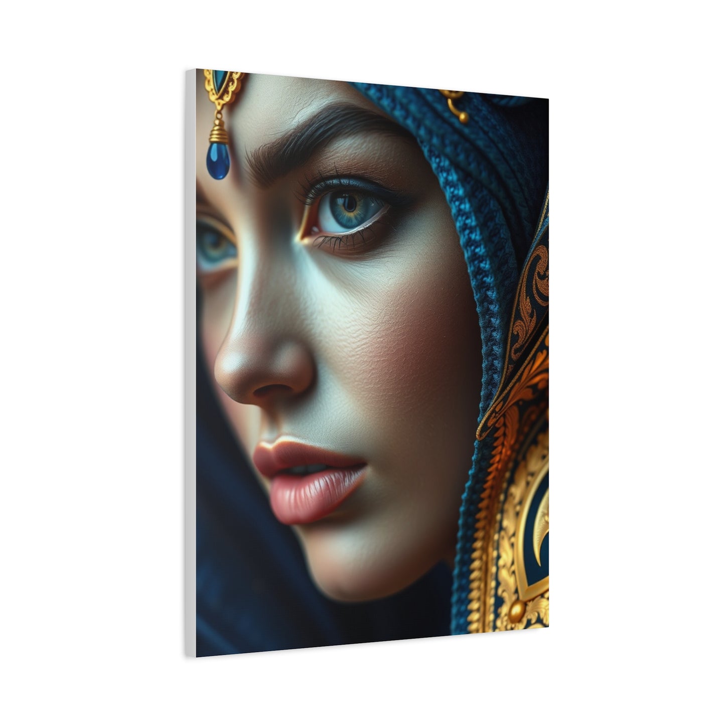 Supreme Art Blue & Gold Collection Wall Art & Canvas Print