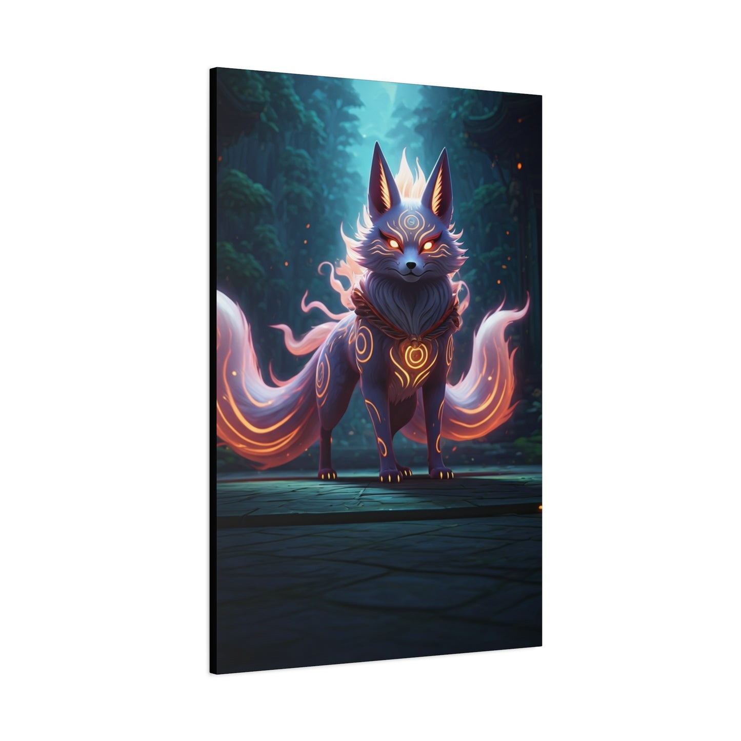 Celestial Kitsune Guardian Wall Art & Canvas Prints