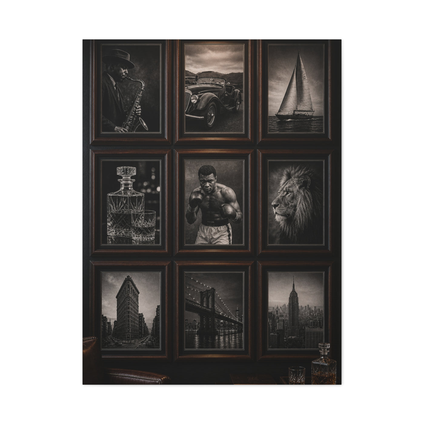 Executive Lounge Gallery Grid Wall Art & Canvas Print