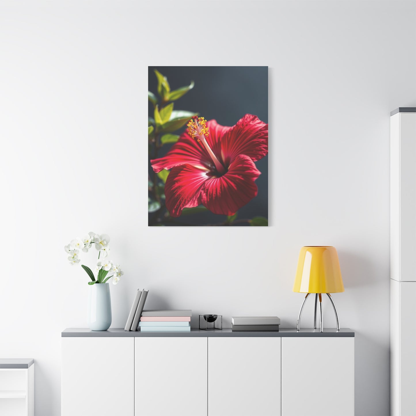 Hibiscus Flower Art Supreme Canvas Wall Art & Canvas Print