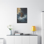 Poseidon God of the Sea Rising from the Storm Wall Art & Canvas Print
