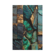 Emerald Stone Abstract Luxe Wall Art & Canvas Print
