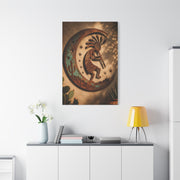 Kokopelli Crescent Moon Southwest Wall Art & Canvas Print