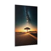 Lone Acacia Under the Cosmic Sky Wall Art & Canvas Prints