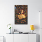 Santa’s Busy Workshop Blueprint Wall Art & Canvas Print