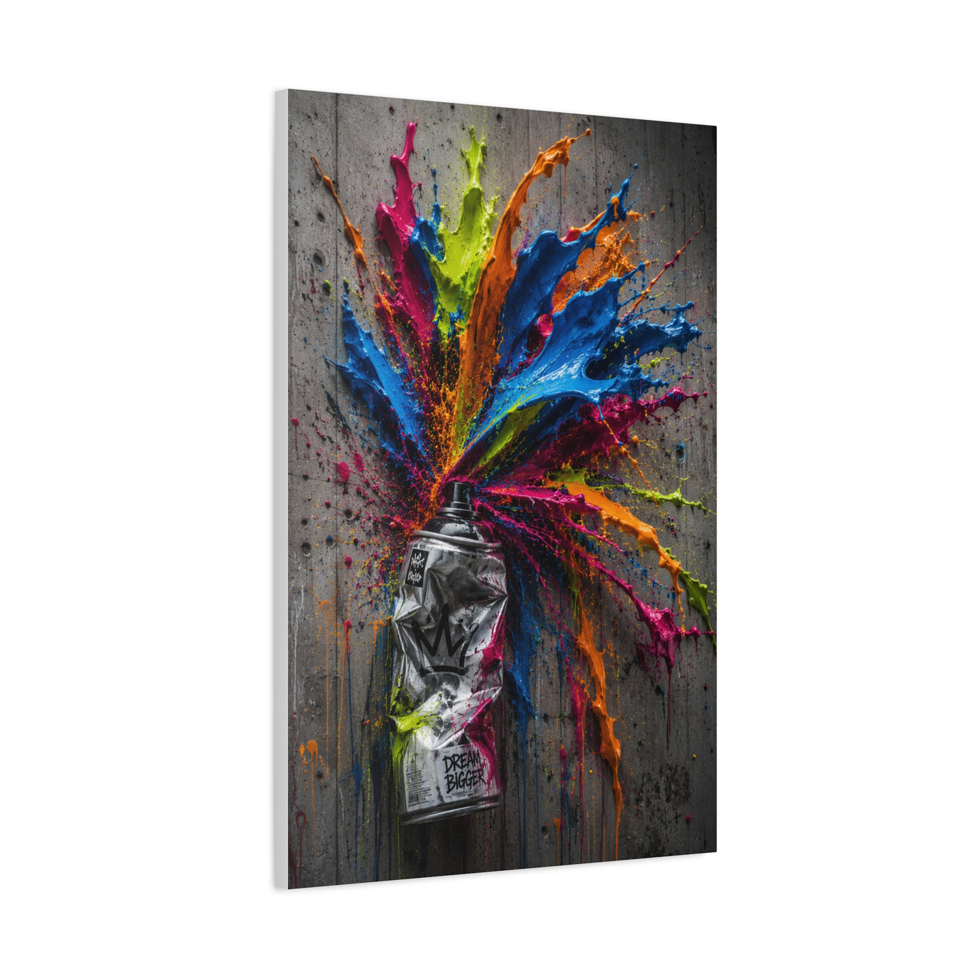 Exploding Spray Paint Creativity Street Wall Art & Canvas Print
