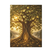 Golden Bodhi Tree Illumination Wall Art & Canvas Print