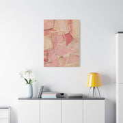 Vintage Pink Paper Collage Wall Art & Canvas Print