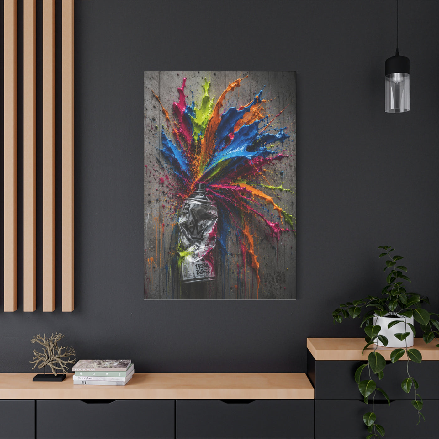 Exploding Spray Paint Creativity Street Wall Art & Canvas Print