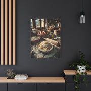Homemade Pasta Rustic Kitchen Prep Wall Art & Canvas Print