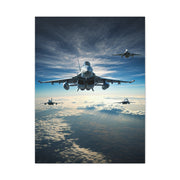 Skyborn Jet Through Cloud Kingdom Wall Art & Canvas Prints