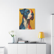 Boxer Abstract Color Portrait Wall Art & Canvas Print