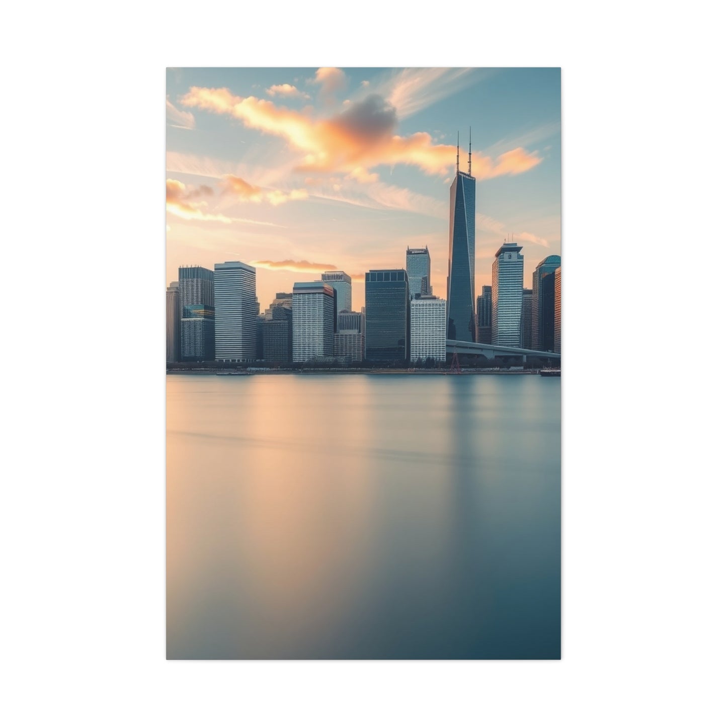 Chicago Skylines Art Canvas Art 9 Wall Art & Canvas Print
