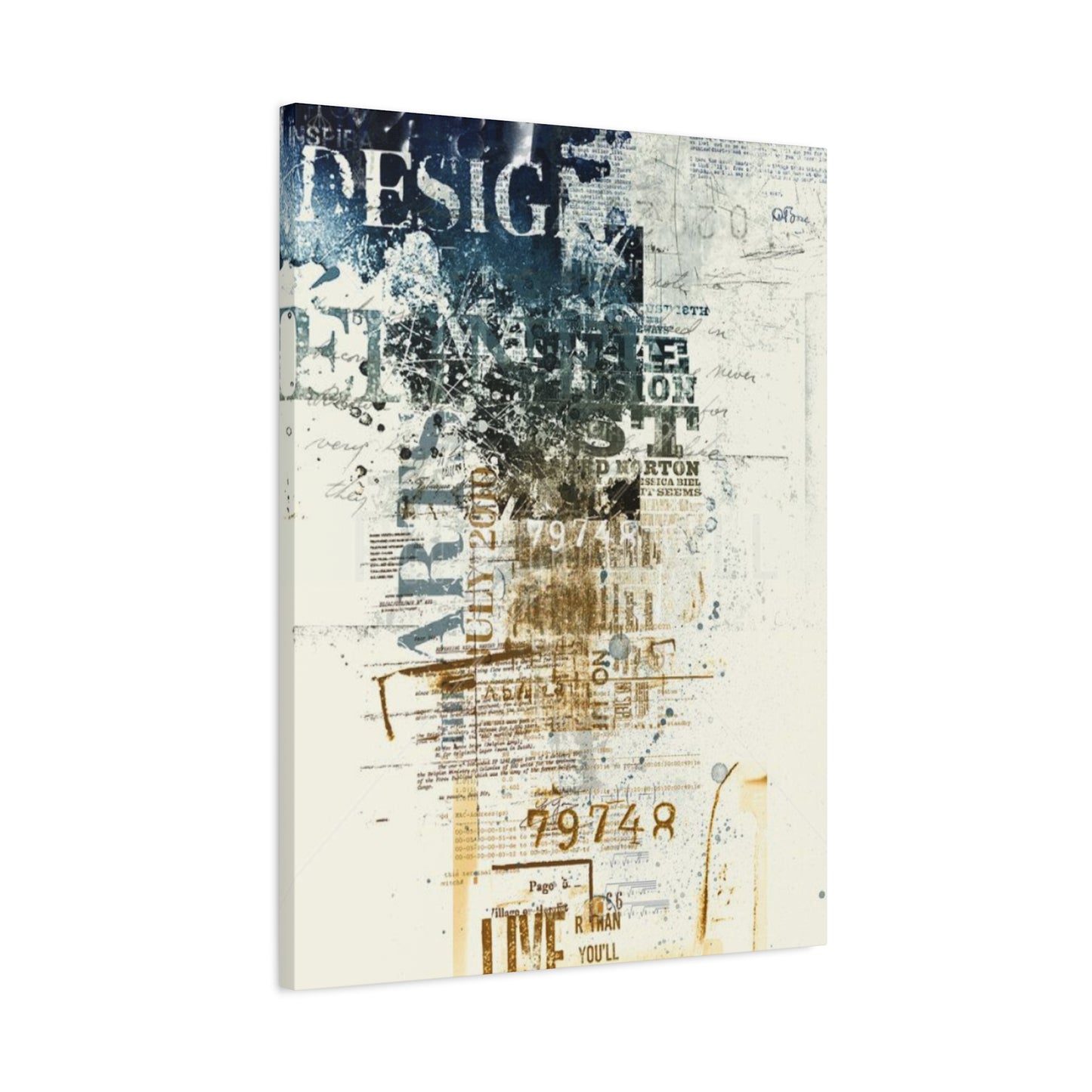 Stickers Painting Mixed Media Wall Art & Canvas Prints