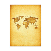 Sepia Continent Map Wall Art & Canvas Prints