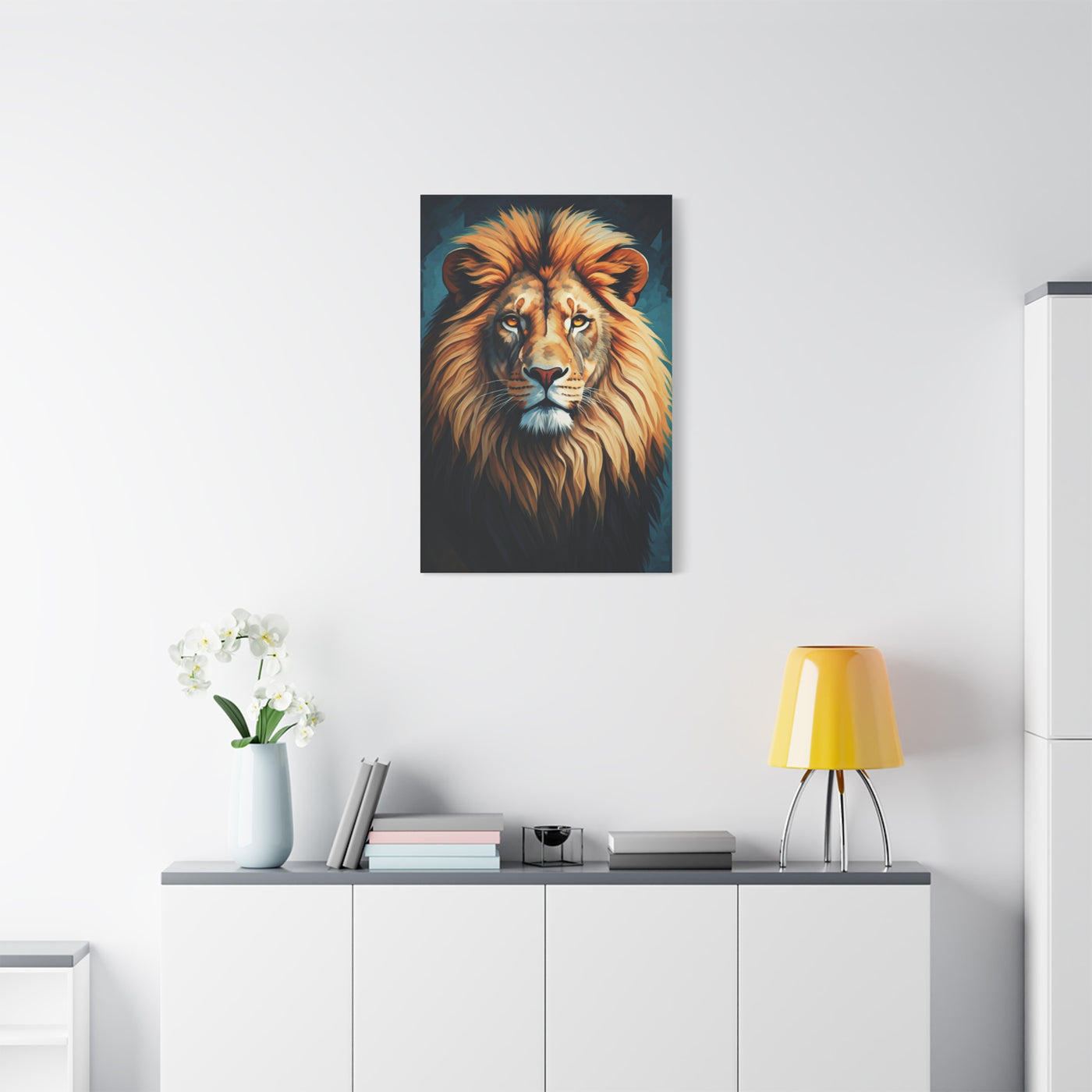 Majestic Golden Mane Lion Wall Art & Canvas Print